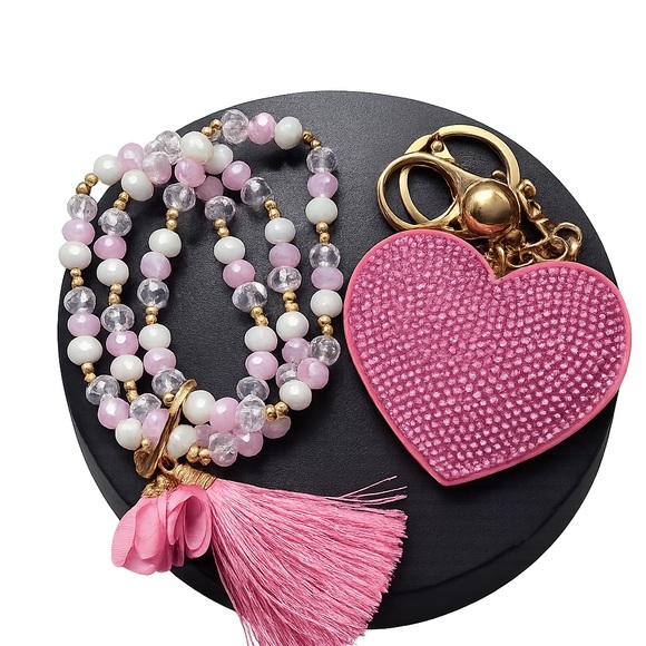 💖 3 piece bundle💜Faith & Love Bundle – Necklace, Bracelet & Heart Keychain 💖 - Picture 3 of 3